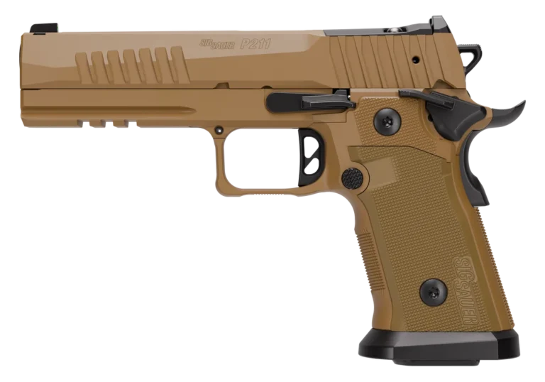 SIG SAUER P211-GT5 COYOTE 9MM PISTOL 5" COY TAN 2-21RD, 1-17RDRD MAGS