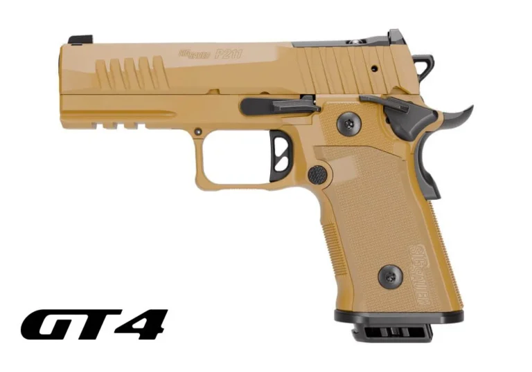 SIG SAUER P211 CARRY GT4 COYOTE 9MM PISTOL 4" COY TAN 2-21RD, 1-17RD MAGS