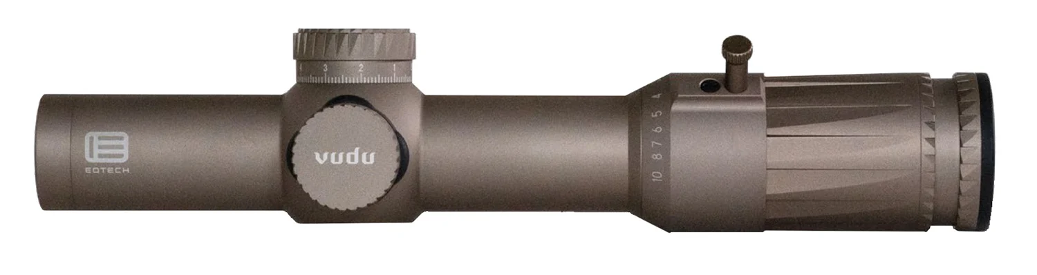Eotech VDU110FFSR5TAN Vudu Tan 1-10x28mm, 34mm Tube 1 MOA Illuminated Red SR5 MRAD Reticle