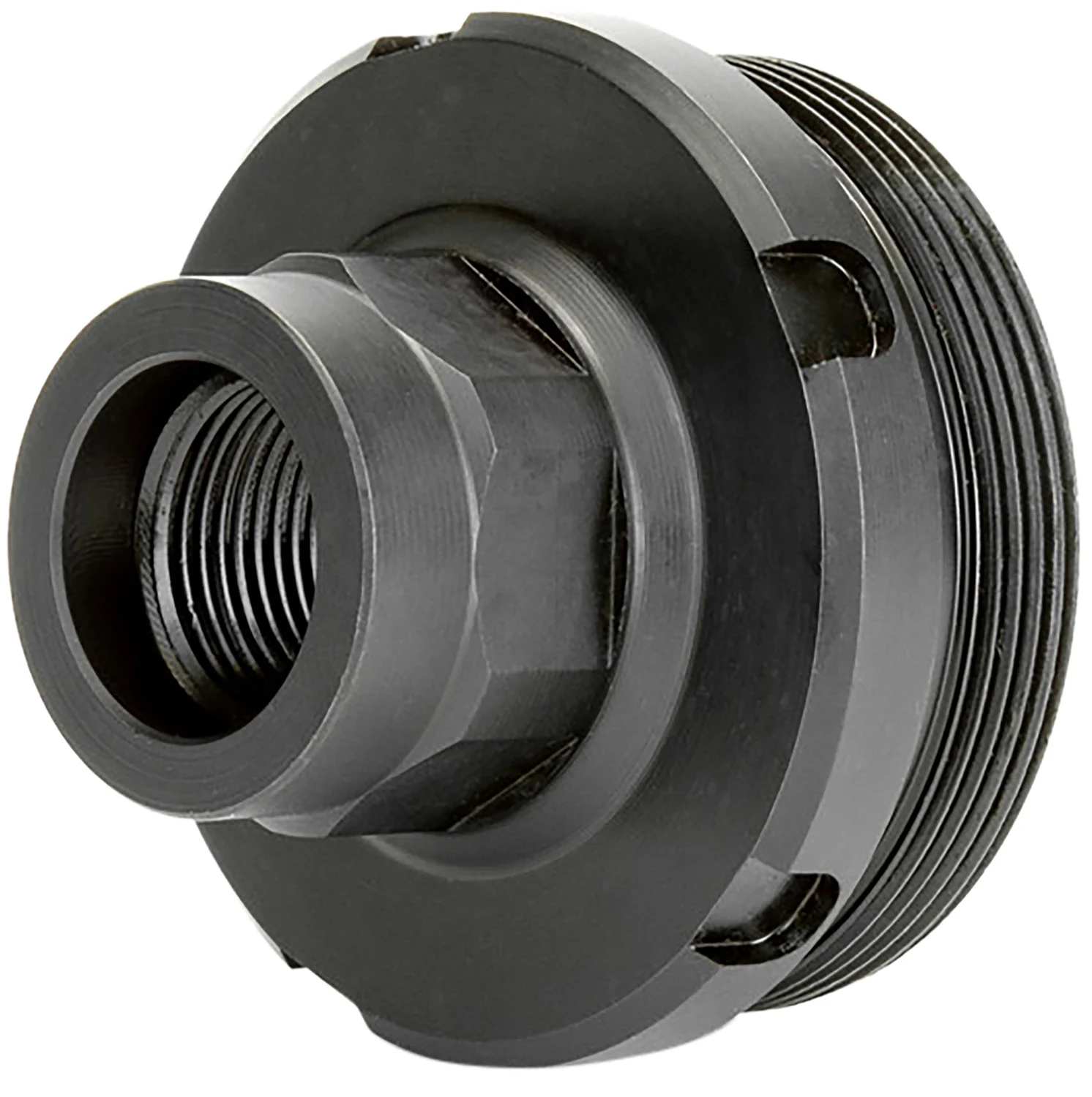 Griffin Armament DT1375X24-1/2X28 Thread Adapter 1/2"x28 17-4 Stainless Steel Nitride Black