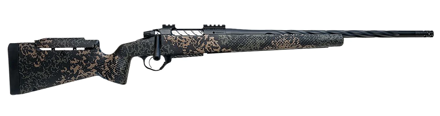 Seekins Precision 0011710291-F Havak PH3 300 PRC 22" Black Fluted Threaded Barrel, Black Picatinny Rail Steel Receiver, Adj Cheek Riser Woodland Shadow Synthetic Stock