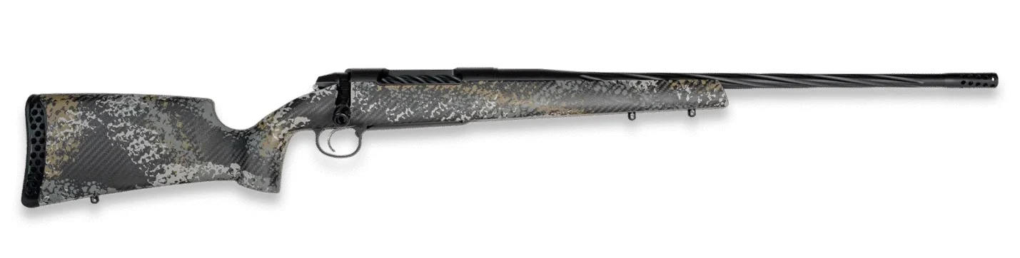 Weatherby 3WAST653WR8B 307 Alpine ST 6.5-300 WBY Mag 3+1 26" Graphite Black Cerakote Spiral Fluted Threaded Barrel, Steel Drilled & Tapped Receiver, Carbon Fiber w/Gray, Light Gray & Gold Sponge Accen