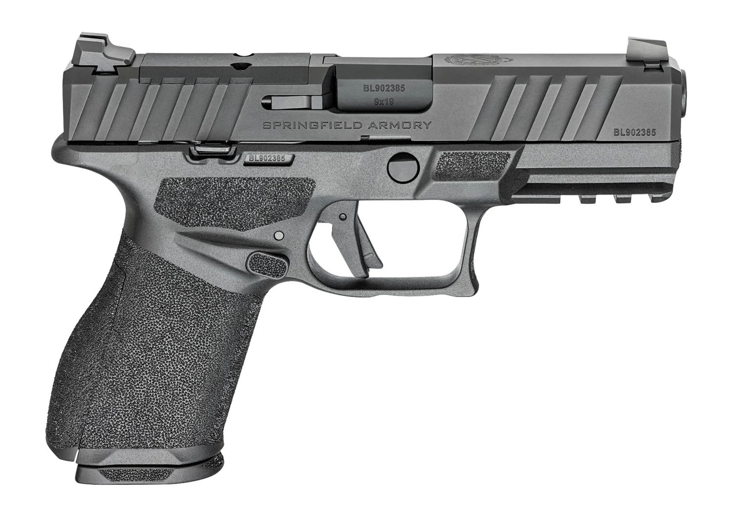 Springfield Armory ECA9409B Echelon Alpha 40.C 9mm Luger 15+1 4" Black Melonite Barrel & Optic Ready/Serrated Slide, Black Polymer Frame w/Picatinny Rail Adaptive Texture Grip